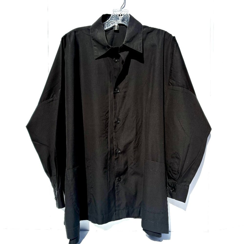 VTG Women’s Eskandar 100% Cotton Tunic/Blouse Black, Size US 10/12